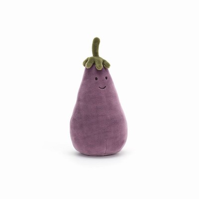 Jellycat Vivacious Vegetable Aubergine New Zealand | FVGUM7149